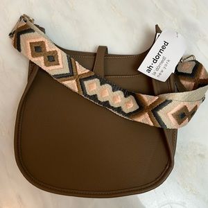 Ahdorned brown vegan bag